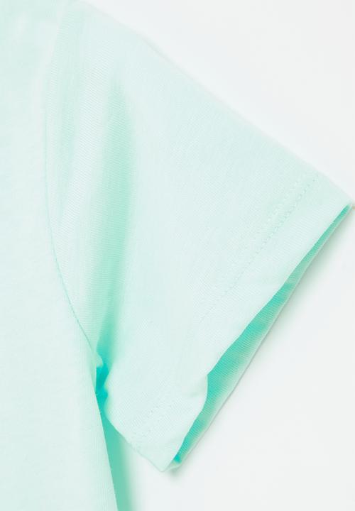 MANGO - T-shirt playa - green
