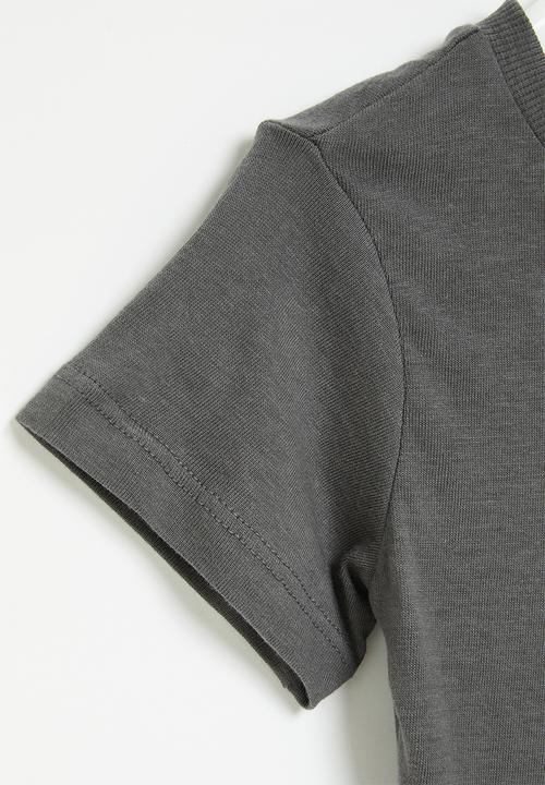 MANGO - T-shirt basicb - charcoal