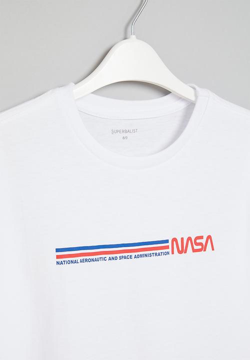 Superbalist - Boys nasa long sleeve T-shirt - white
