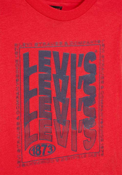 Levi’s® - Lvb wavy logo tee shirt - tomato