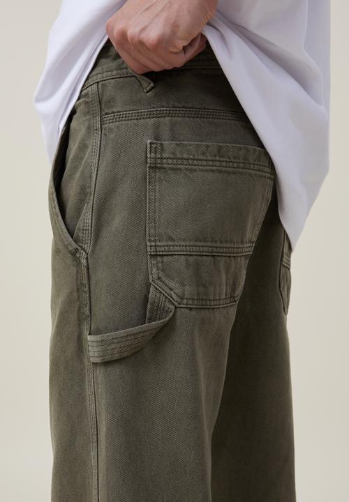 Cotton On - Baggy jean - worker washed olive