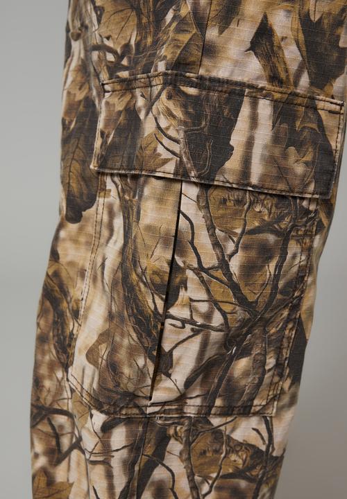 Factorie - Baggy rip stop cargo pant - woodland camo