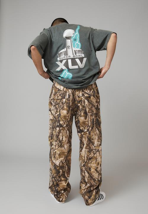 Factorie - Baggy rip stop cargo pant - woodland camo