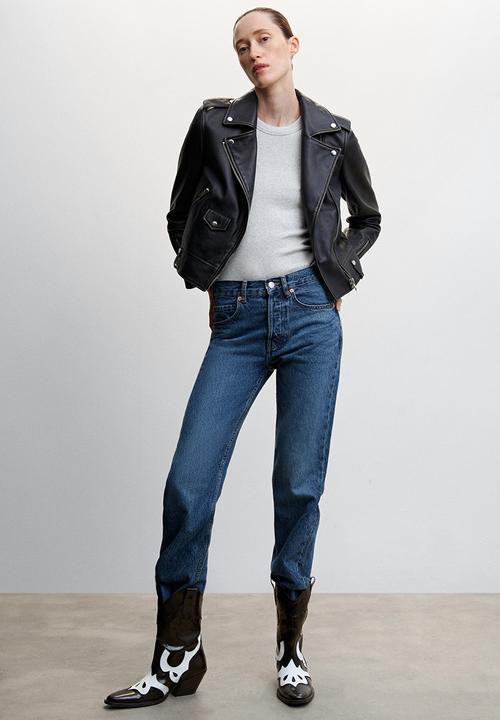 MANGO - Jacket liza - dark brown