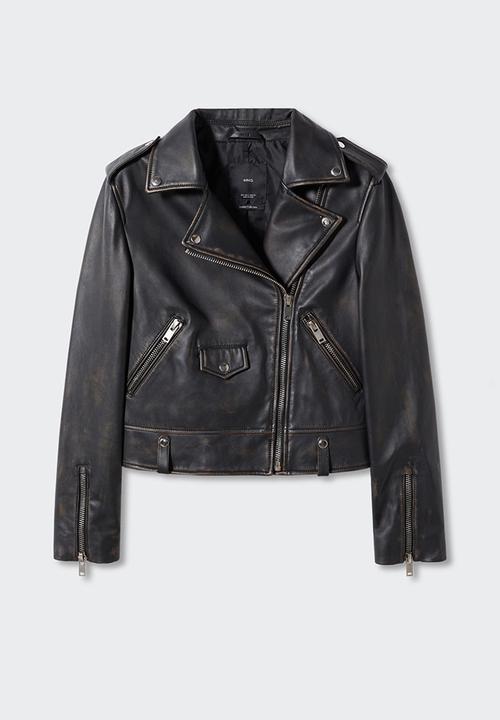 MANGO - Jacket liza - dark brown