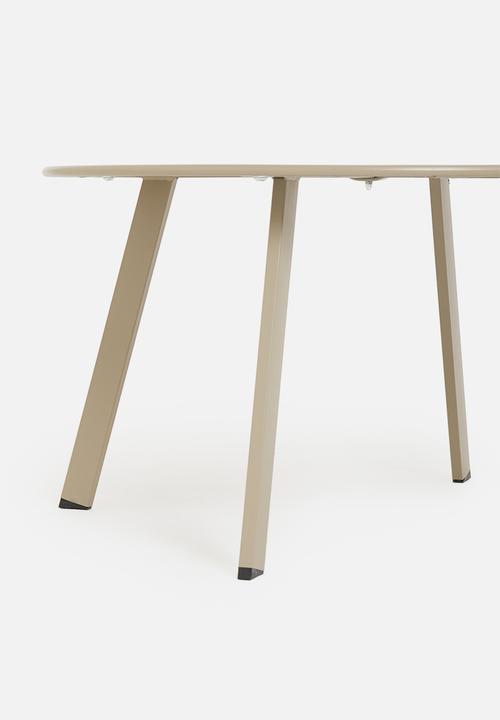 H&S - Trey table- taupe