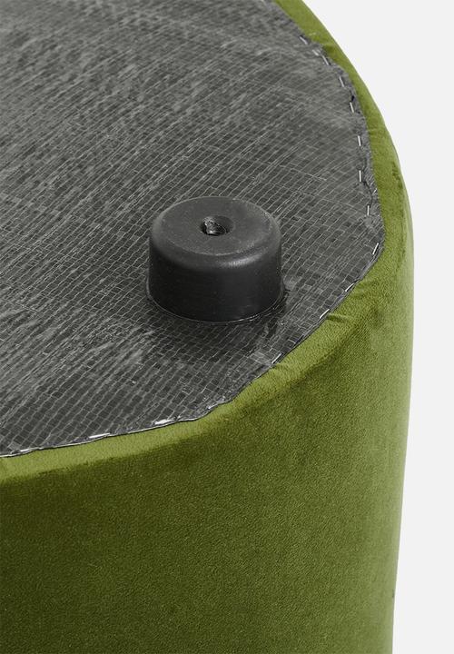 Sixth Floor - Alder large ottoman - olive