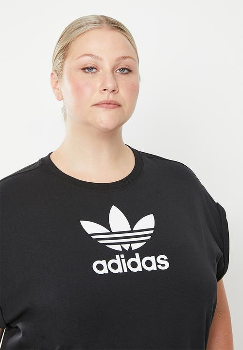 adidas Originals - Plus tref t dress lf w - black