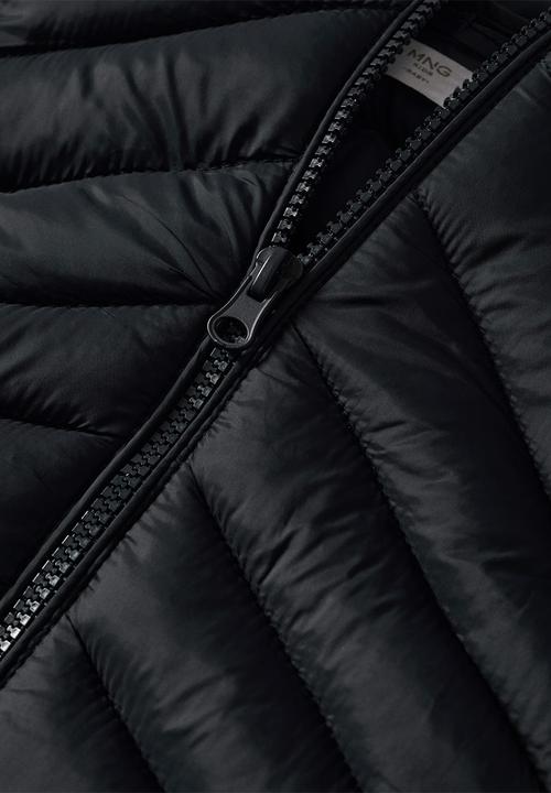 MANGO - Anorak lightb2 - black