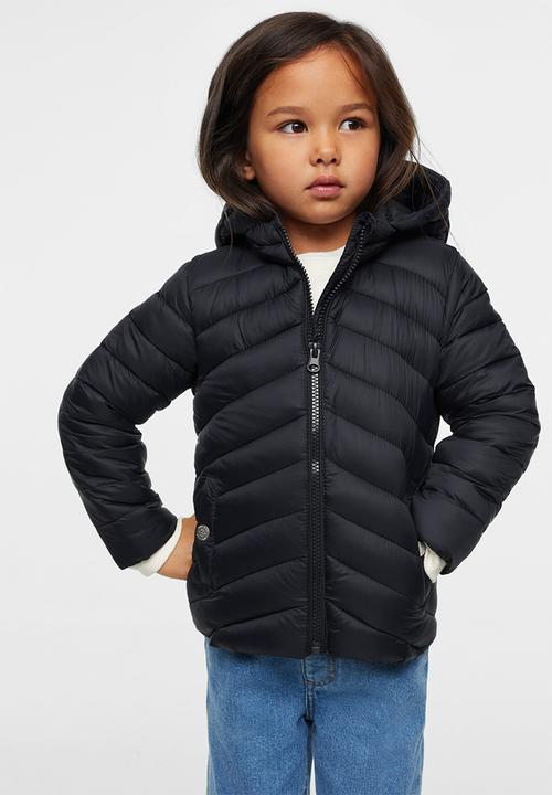 MANGO - Anorak lightb2 - black