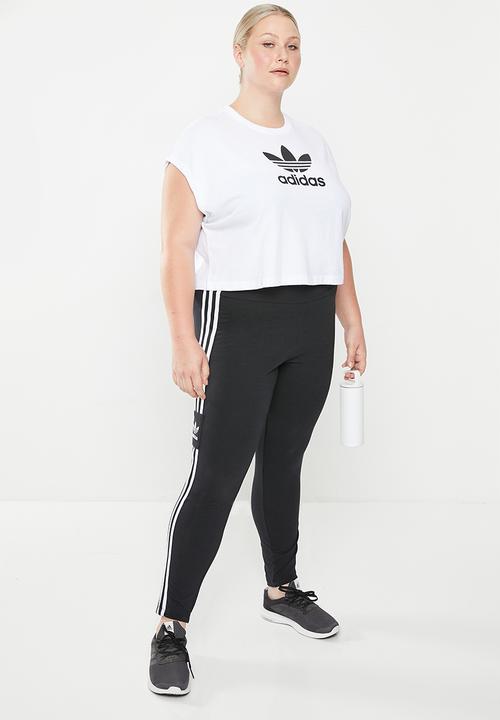 adidas Originals - Plus crop t lf w - white