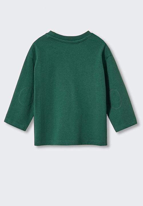 MANGO - T-shirt  bulldog - green