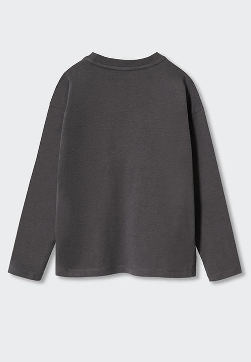 MANGO - T-shirt  space - charcoal