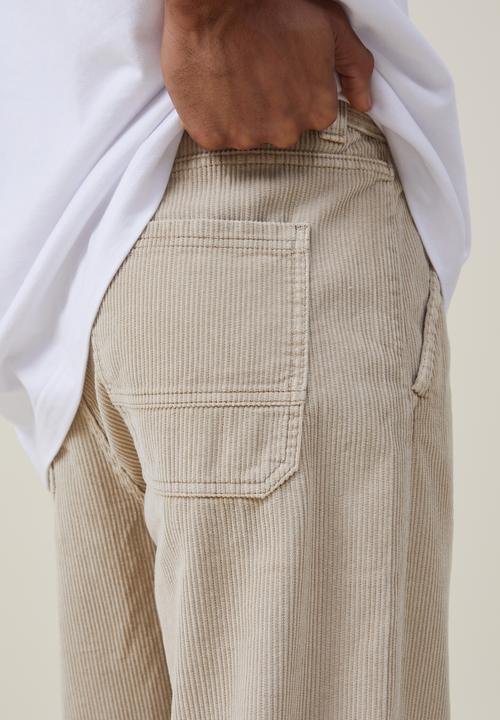 Cotton On - Loose fit pant - sand cord
