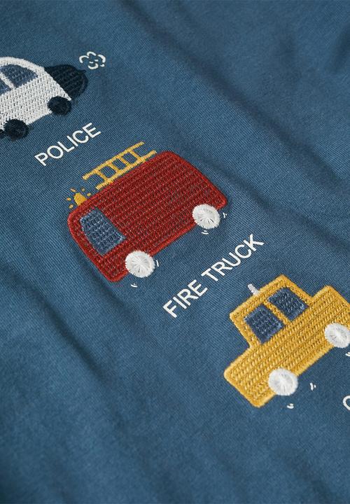 MANGO - T-shirt  three - blue