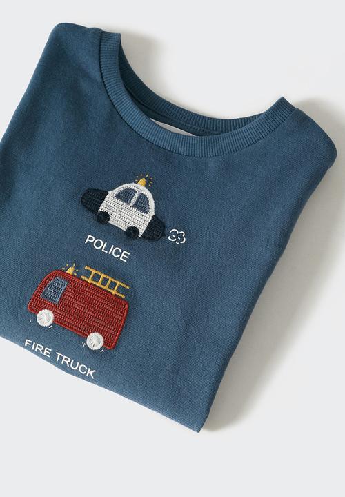 MANGO - T-shirt  three - blue