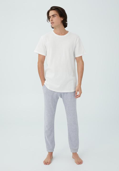 Cotton On - Lounge pant - light grey marle waffle
