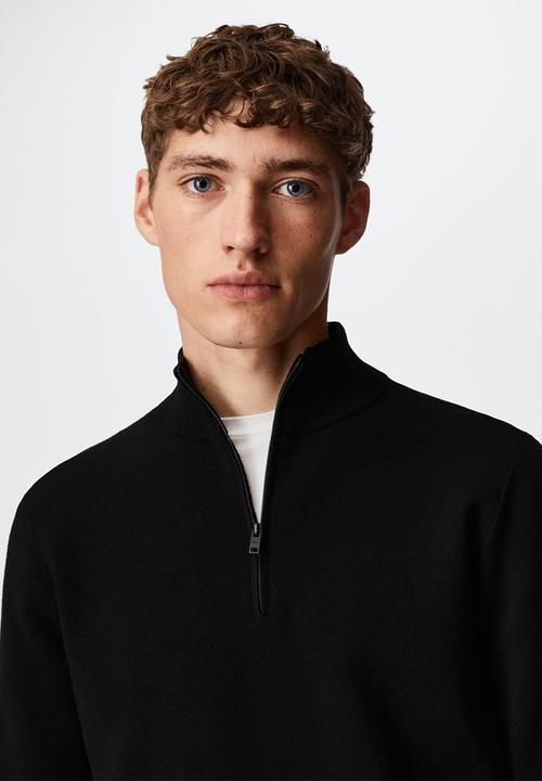 MANGO - Sweater luxusp - black