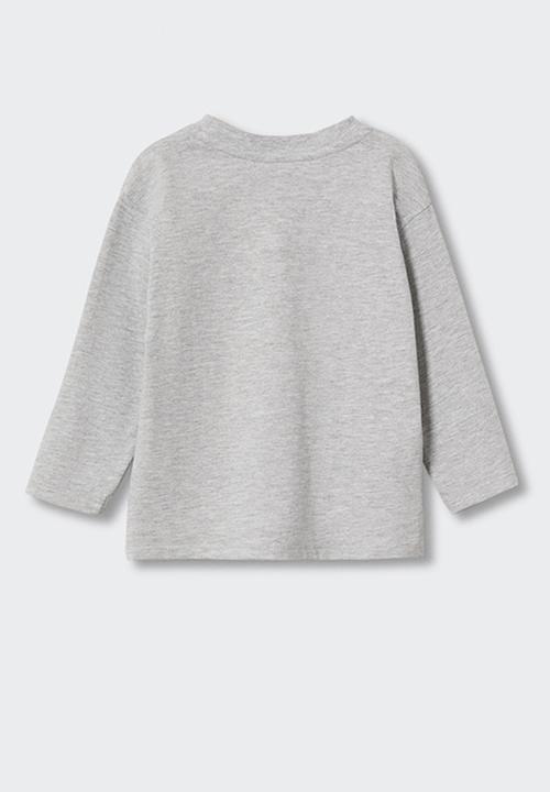 MANGO - T-shirt  party - grey