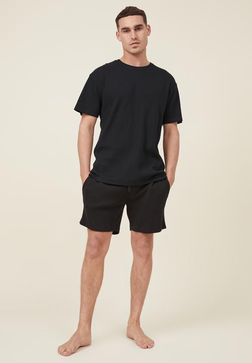 Cotton On - Lounge T-shirt - black waffle