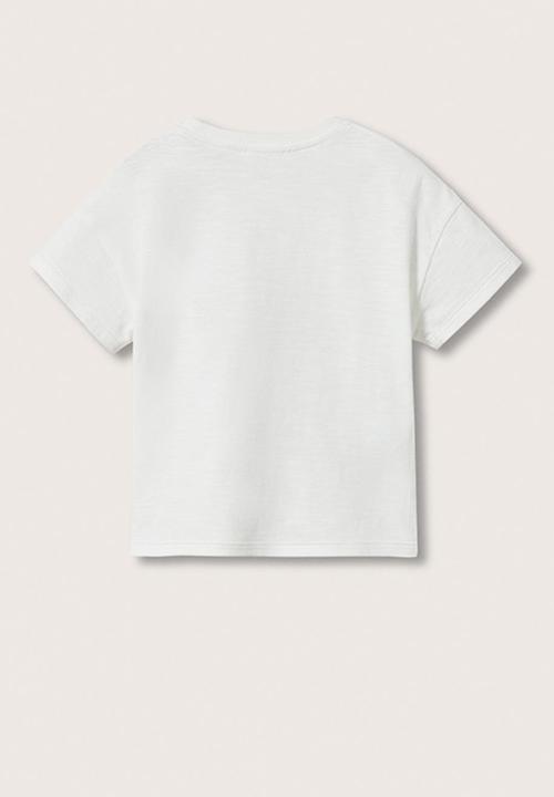 MANGO - T-shirt  wild - white