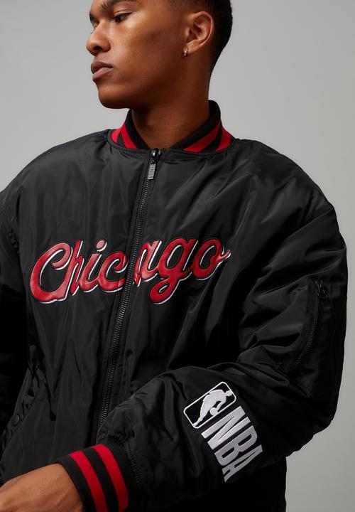 Factorie - NBA bomber jacket - lcn nba chicago bulls/black red