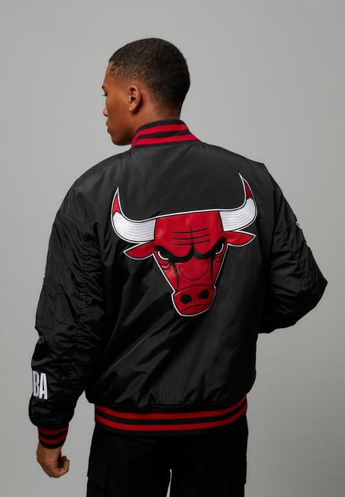 Factorie - NBA bomber jacket - lcn nba chicago bulls/black red