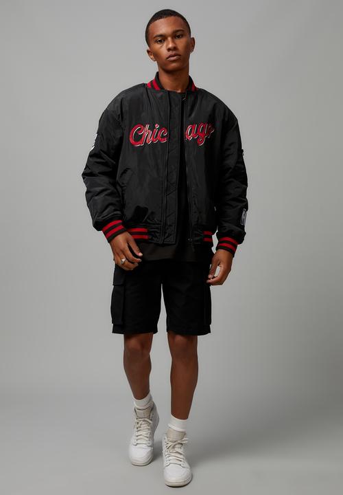 Factorie - NBA bomber jacket - lcn nba chicago bulls/black red