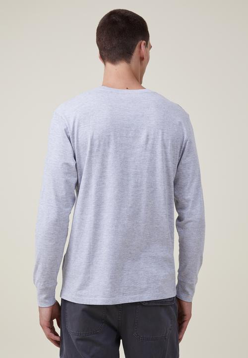 Cotton On - Organic long sleeve T-shirt - light grey marle