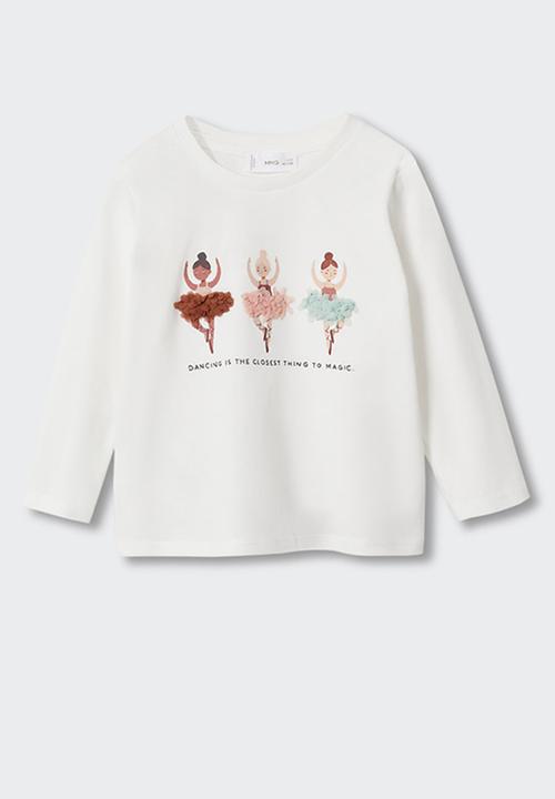 MANGO - T-shirt  ballet - white