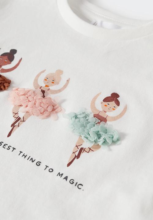 MANGO - T-shirt  ballet - white