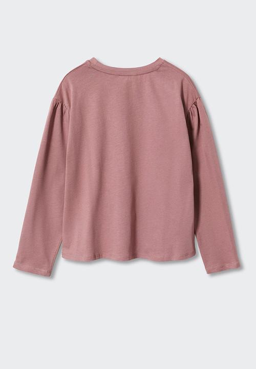 MANGO - T-shirt softy - pink