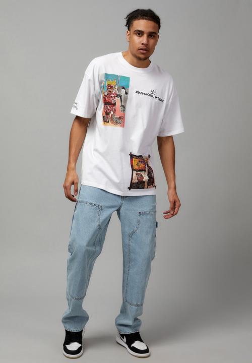 Factorie - Oversized basquiat T-shirt - lcn bsq white/basquiat gallery