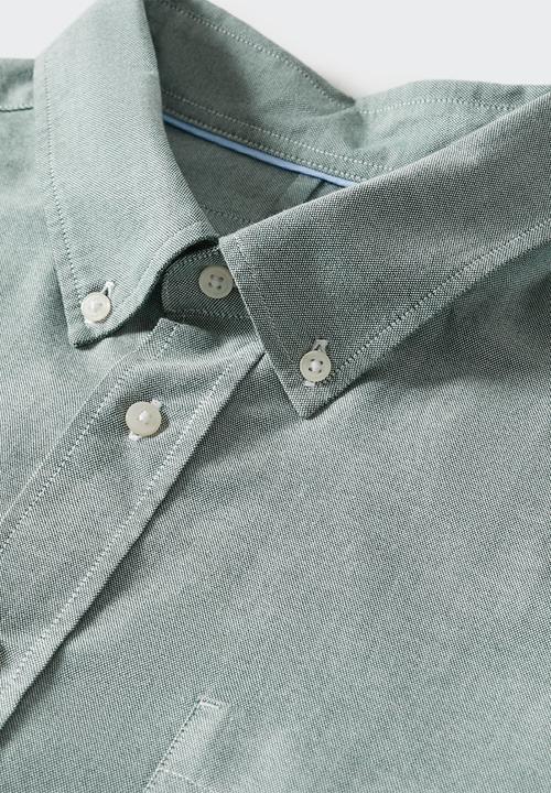MANGO - Shirt oxford - green