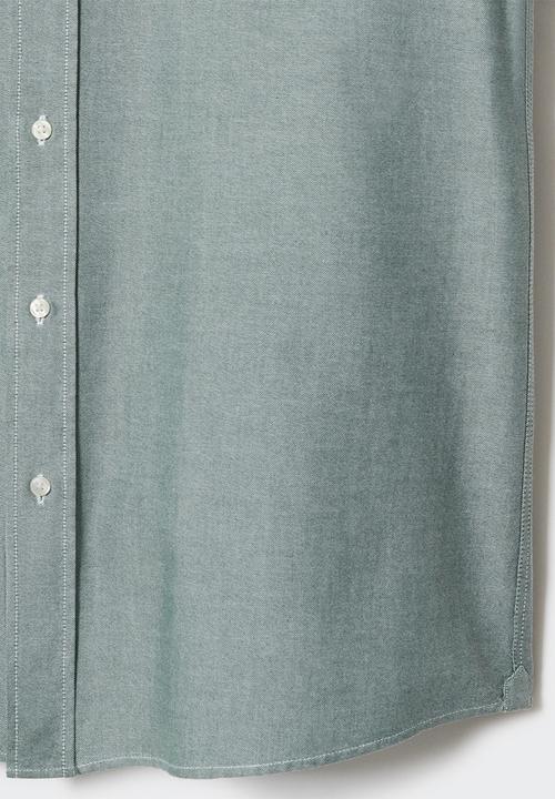MANGO - Shirt oxford - green