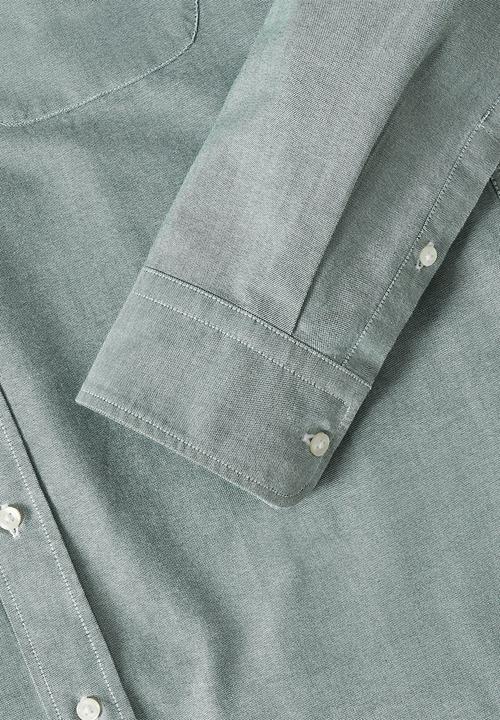 MANGO - Shirt oxford - green