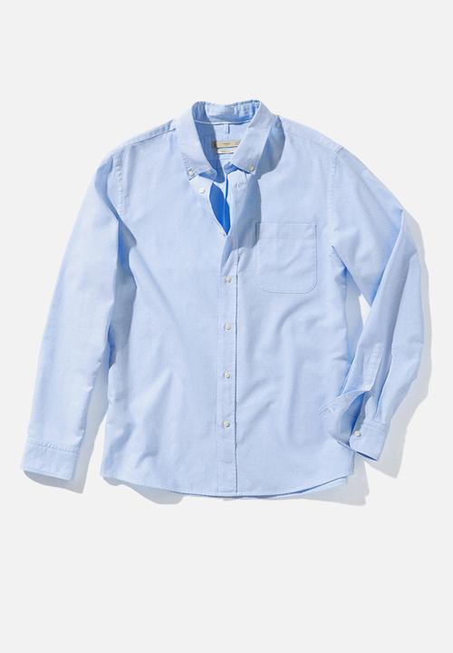 MANGO - Shirt oxford - blue