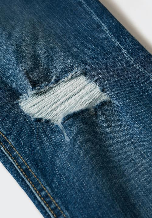 MANGO - Jeans spskintb - open blue