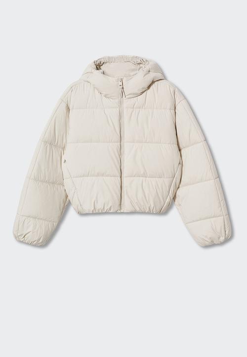 MANGO - Anorak rayo - light beige