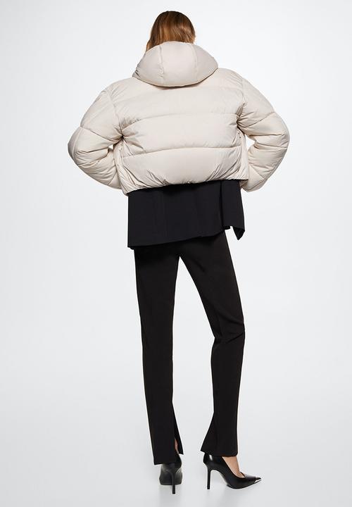 MANGO - Anorak rayo - light beige