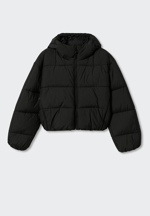 MANGO - Anorak rayo - black