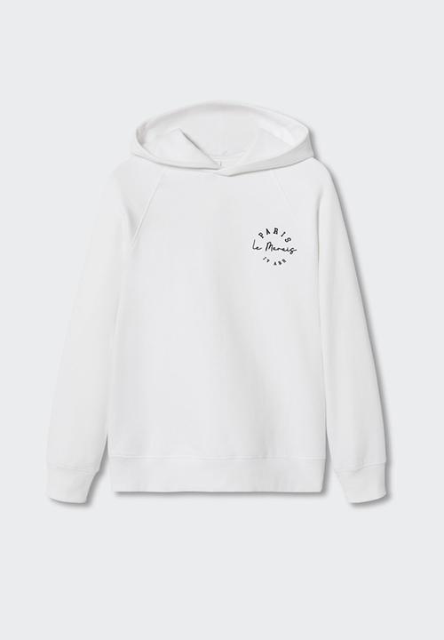 MANGO - Sweatshirt arlethw paris - white