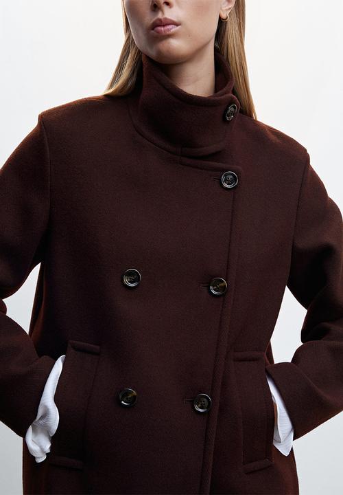 MANGO - Coat imagine - dark red