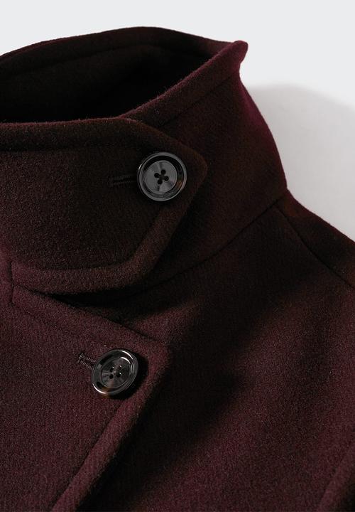 MANGO - Coat imagine - dark red