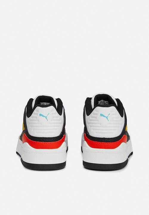 PUMA - Slipstream block party jr - puma white-puma black-warm earth