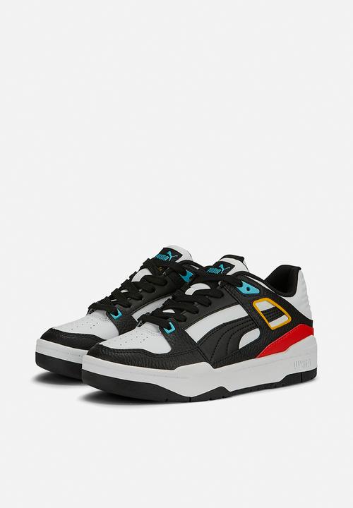 PUMA - Slipstream block party jr - puma white-puma black-warm earth