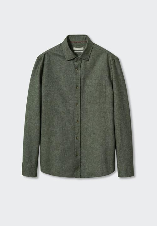 MANGO - Shirt twill - khaki