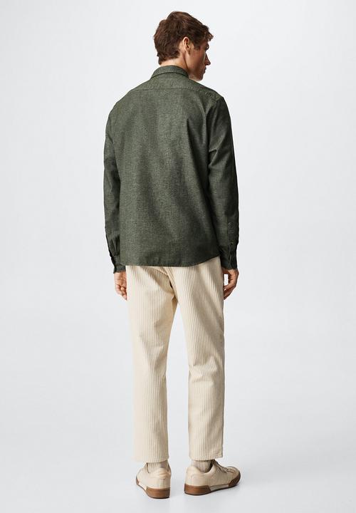 MANGO - Shirt twill - khaki