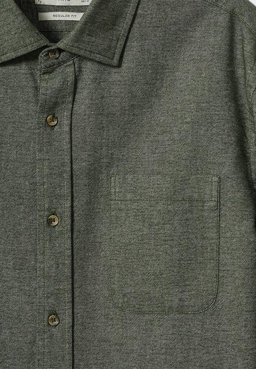 MANGO - Shirt twill - khaki