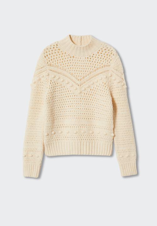 MANGO - Sweater canica - beige
